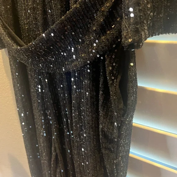 INC International Concepts Black Sequin Jumpsuit. NWT. Excellent condition. - Picture 10 of 13